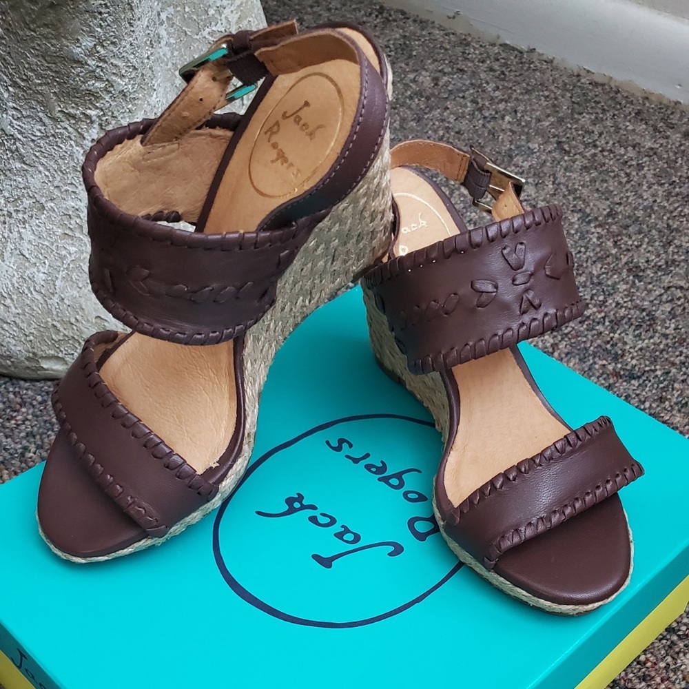 Jack Rogers Wedges Size 6 Brand New